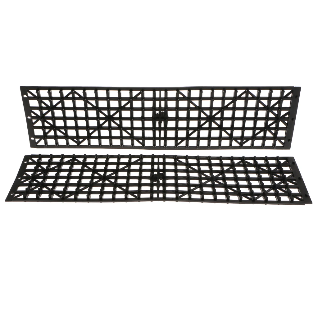 2x All-Weather Car Wheel Anti Skid Pads Folding Emergency Tire Traction Mat