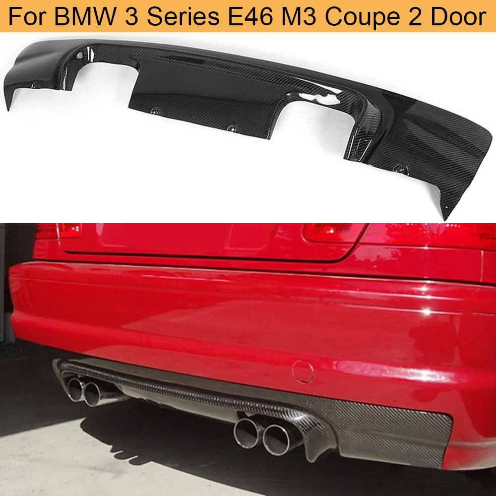 Задний диффузор для BMW 3 серии E46 M3 Coupe 2 двери 2002 2005 из углеродного волокна заднего