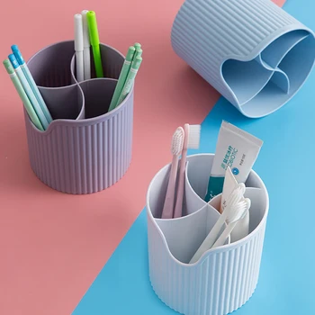 

Desktop Organizer Container Stationery Holder Kitchen Cutlery Rack Storage Box Cage Makeup Revelry