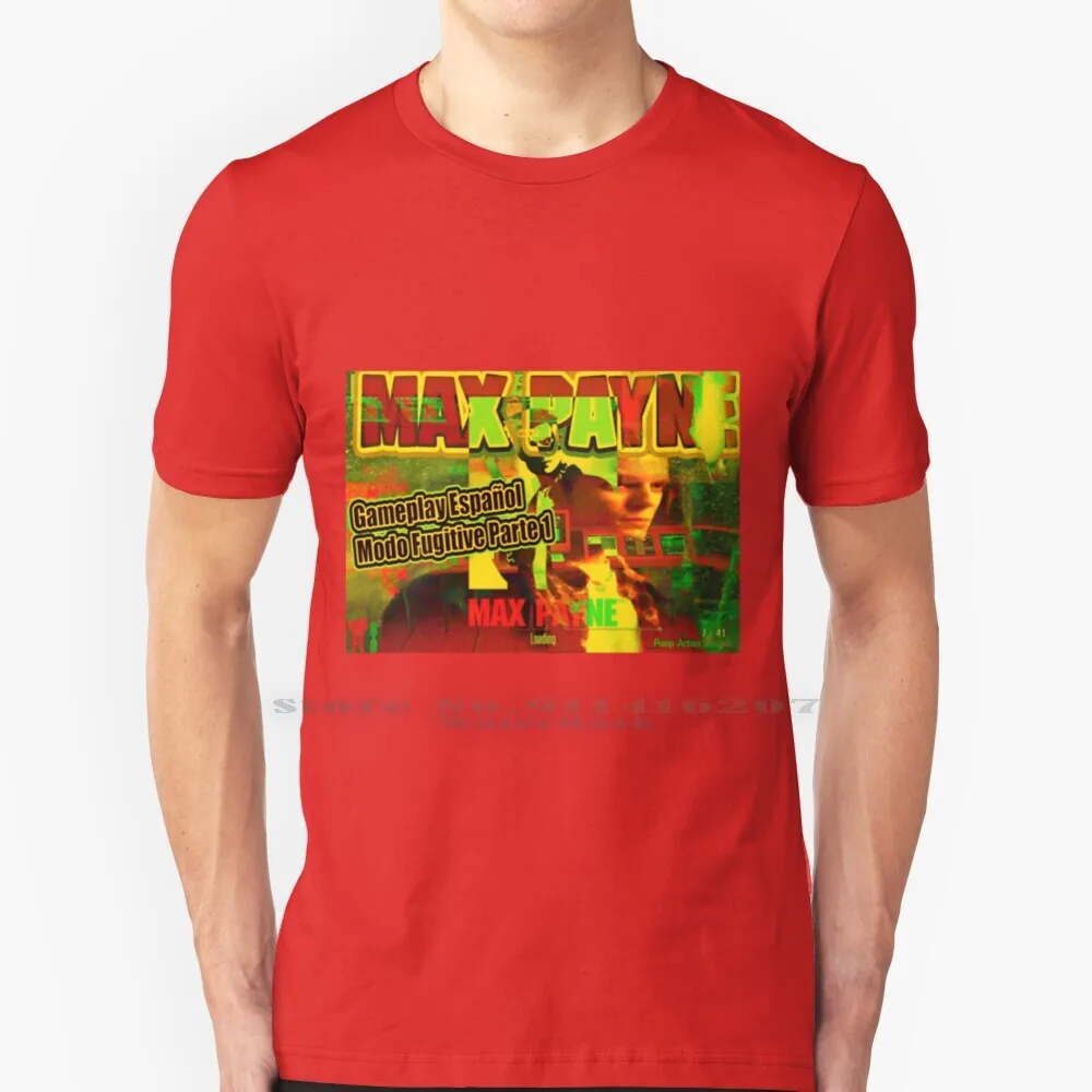 Max Payne Artwork T Shirt 100% Puro Cotone Max Payne Games Digital Art Concept Art Concept Videogioco