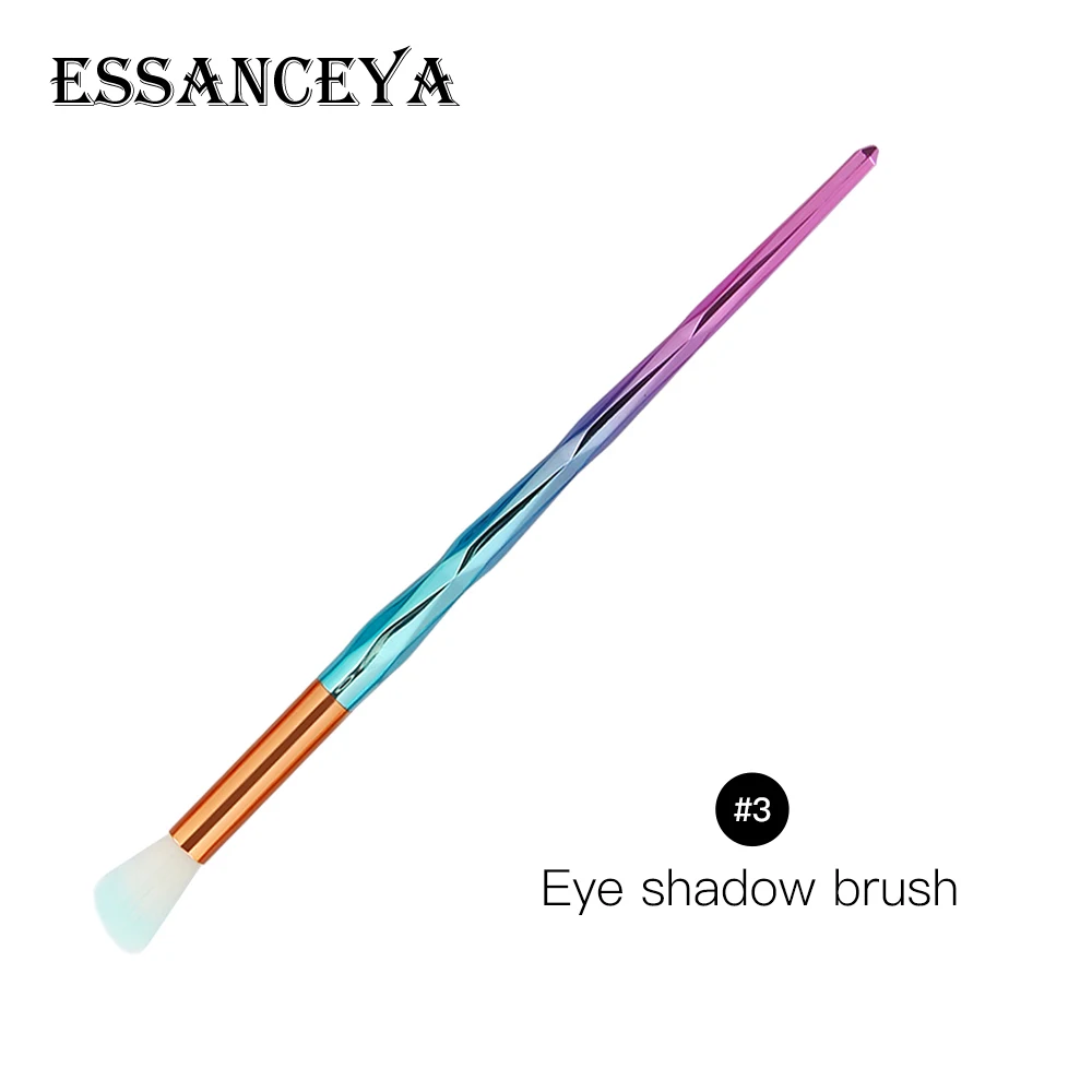 ESSANCEYA, 1 шт., рыбные алмазные кисти для макияжа, набор, основа для растушевки, сила теней, контур, консилер, румяна, косметика, красота, макияж - Handle Color: C3