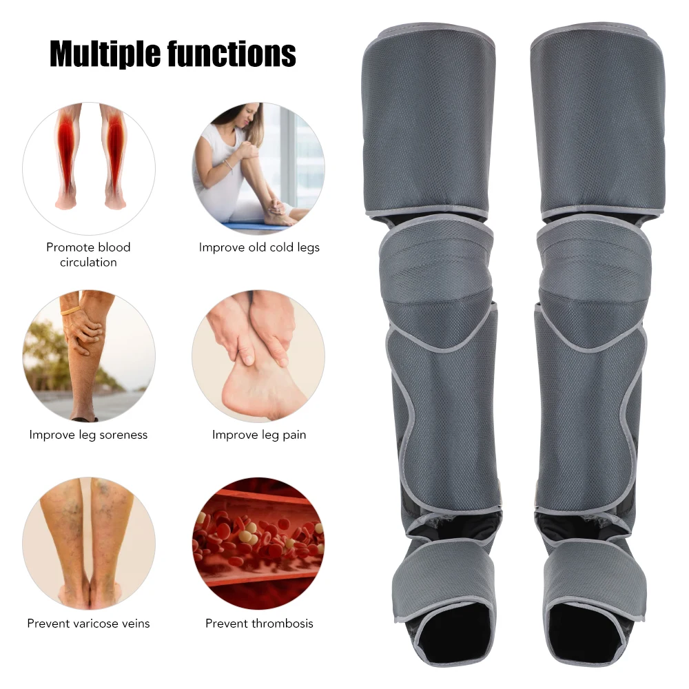 360° Foot air pressure leg massager promotes blood circulation body massager muscle relaxation lymphatic drainage device