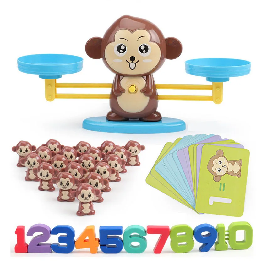 Kid Intellectual Balance Scale Stacking Game Developmental Math Numeracy Toy 