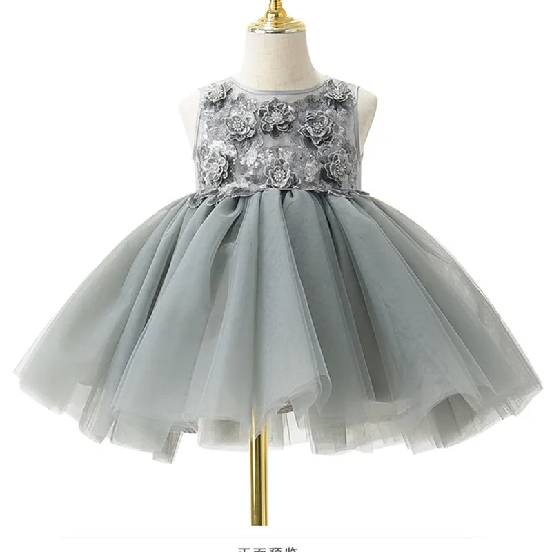 

Wedding dress for girls vestidos ornate princess party ball gown Girls birthday dress evening dress