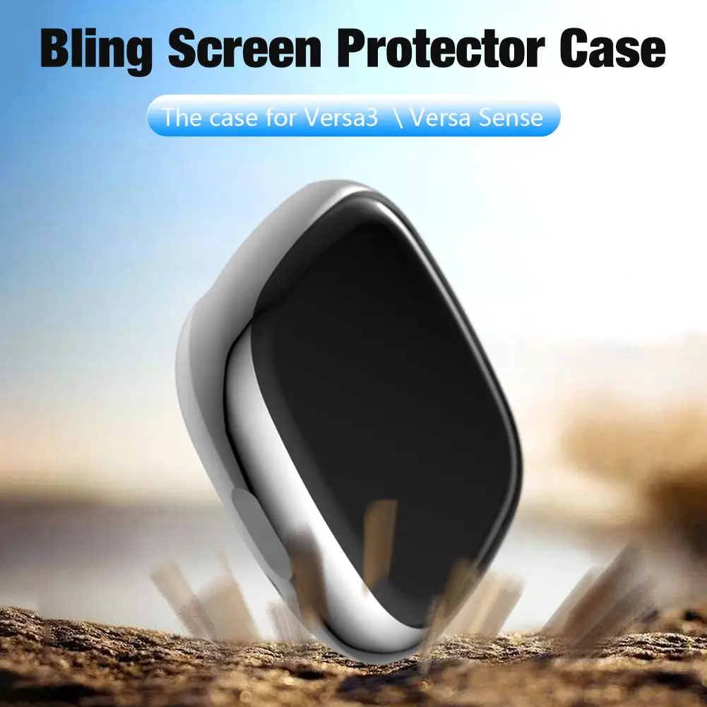 

viugreum 2020 New High Quality PC Protective Case Cover Screen Protector For Fitbit Versa 3 For Fitbit Sense