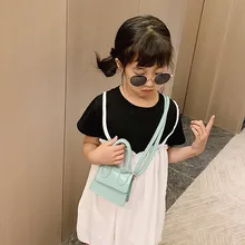 Детская сумка на плечо, простая сумка-мессенджер контрастного цвета, Детский кошелек для монет, модная детская сумка на плечо@ py