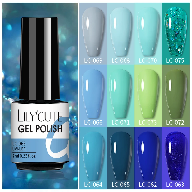 Exponer Espectador Fascinante LILYCUTE 7ML esmalte uñas de gel UV barniz pintauñas esmaltes  semipermanente ​UV LED Gel arte