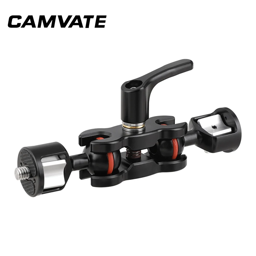 

CAMVATE Articulating Magic Arm With Double Ball Head 1/4"-20 Thumbscrew Mount For DSLR Camera Accessories C2281