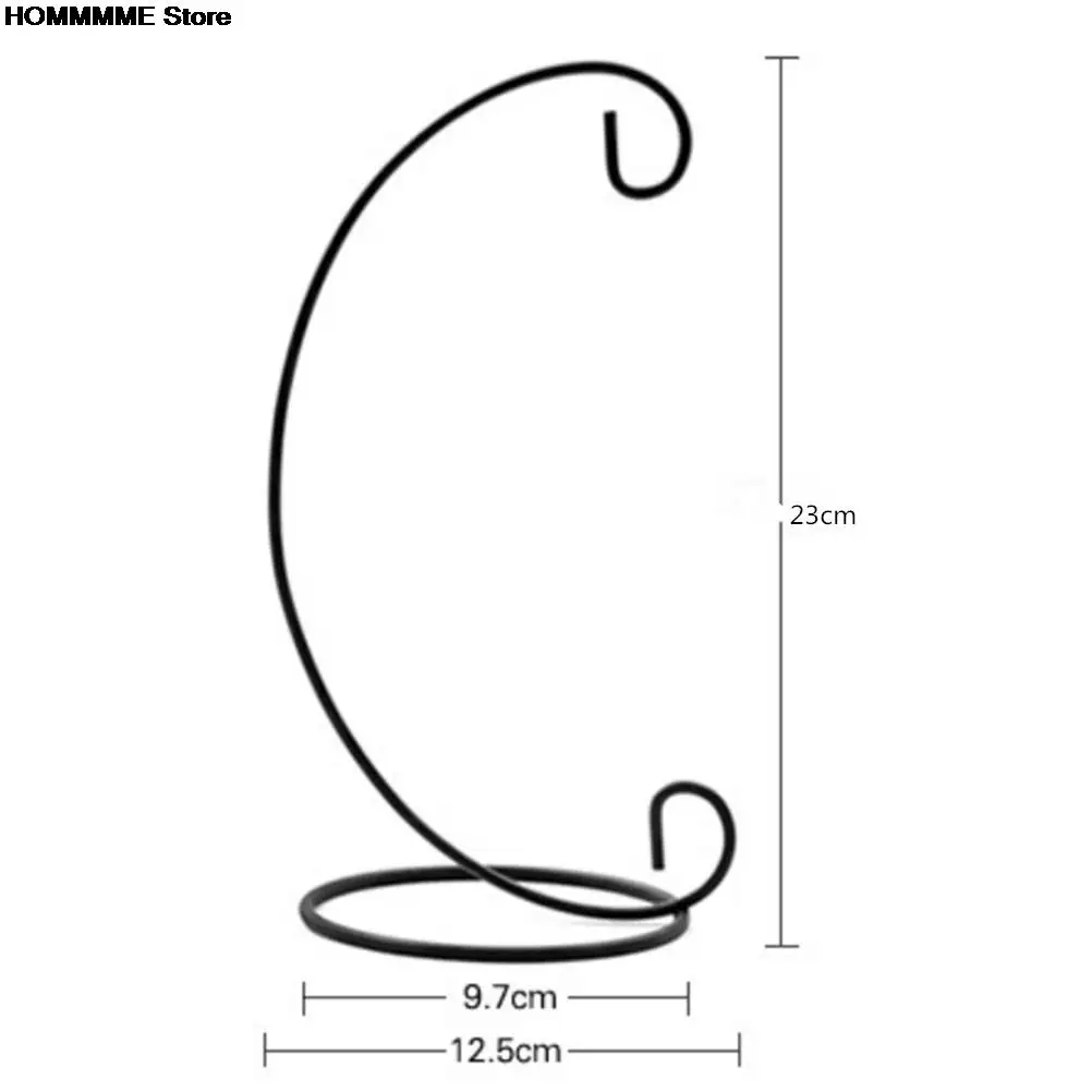 Home Decoration Ornament Crafts Desk Decor 1PC Black White 23CM Metal Stand Air Plant Terrarium Planter Hanging Display Rack