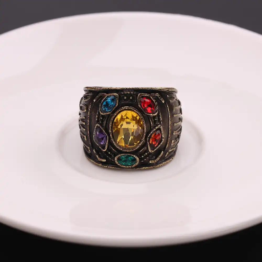 hot movie avengers 4 thanos rings infinity stone crystal men