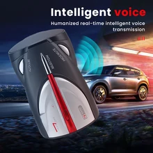 9880 LED Detector de Radar para coche vehículo Detector de Radar con el inglés Voz en Ruso 16 banda de 360 grados de detección de velocidad del coche alertas