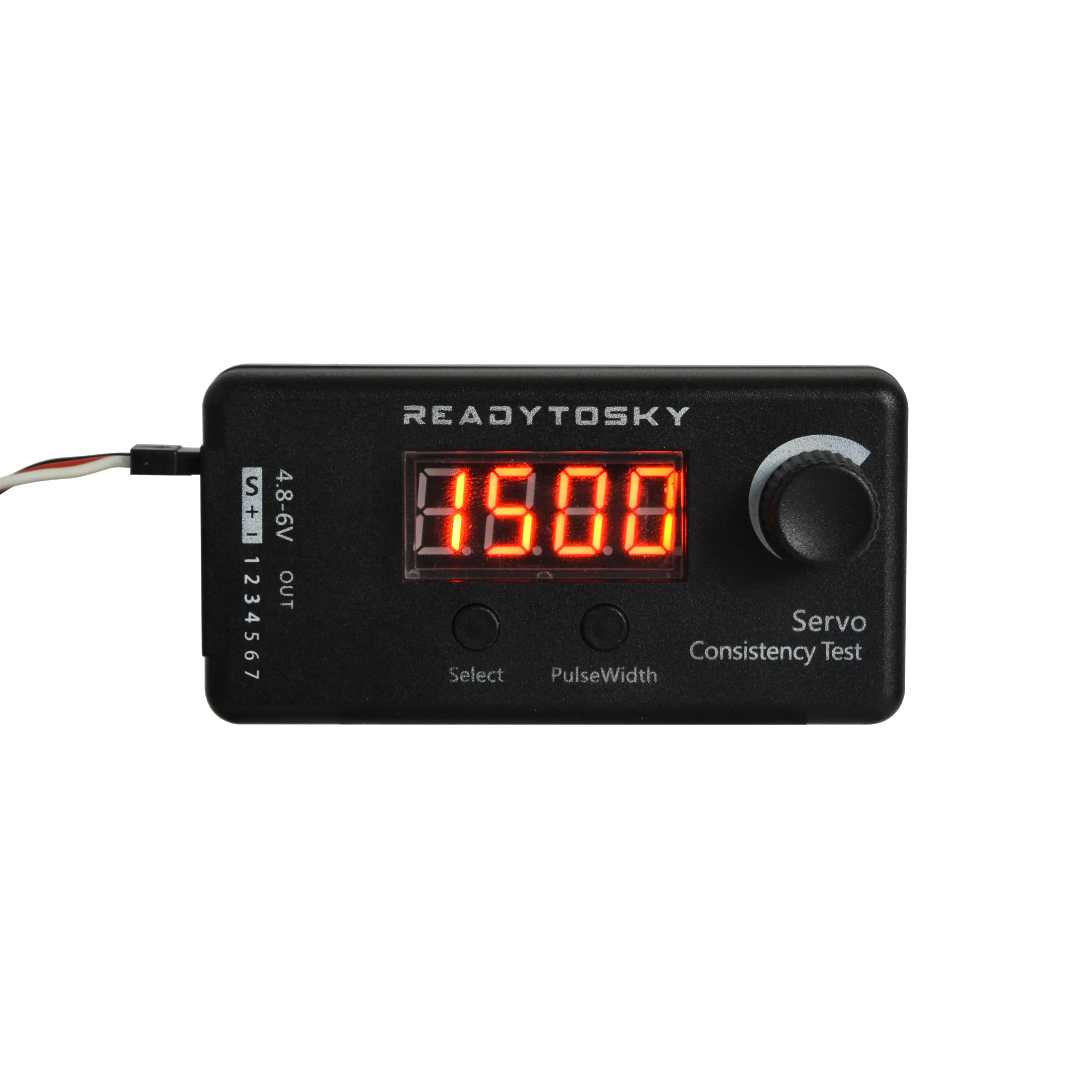 Voktta Testeur De Servo 3CH – Coque Aluminium, Contrôleur Pour ESC Et Moteurs – Tension 4,8-6V DC Pour RC Modélisme