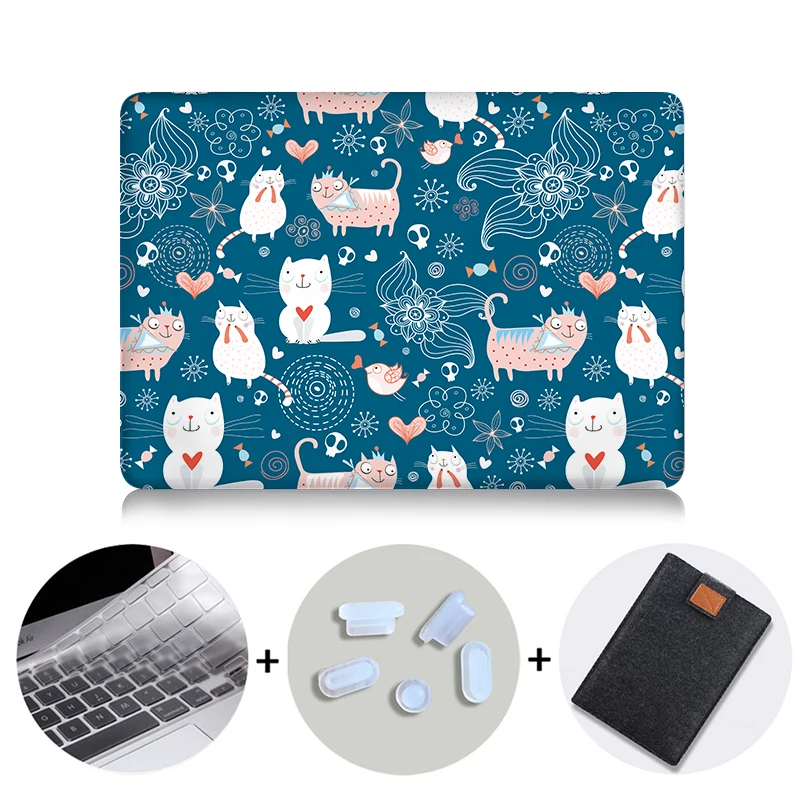 MB11 Чехол MTT с мультипликационным принтом для Macbook Air 11 13 Pro 13 15 retina Funda, чехол для mac book 12 ''13,3 дюймов A1706 A1932, сумка для ноутбука, чехол - Цвет: MB11