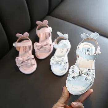 

Toddler Infant Kids Baby Girls Butterfly Knot Princess Leather Shoes Sandals