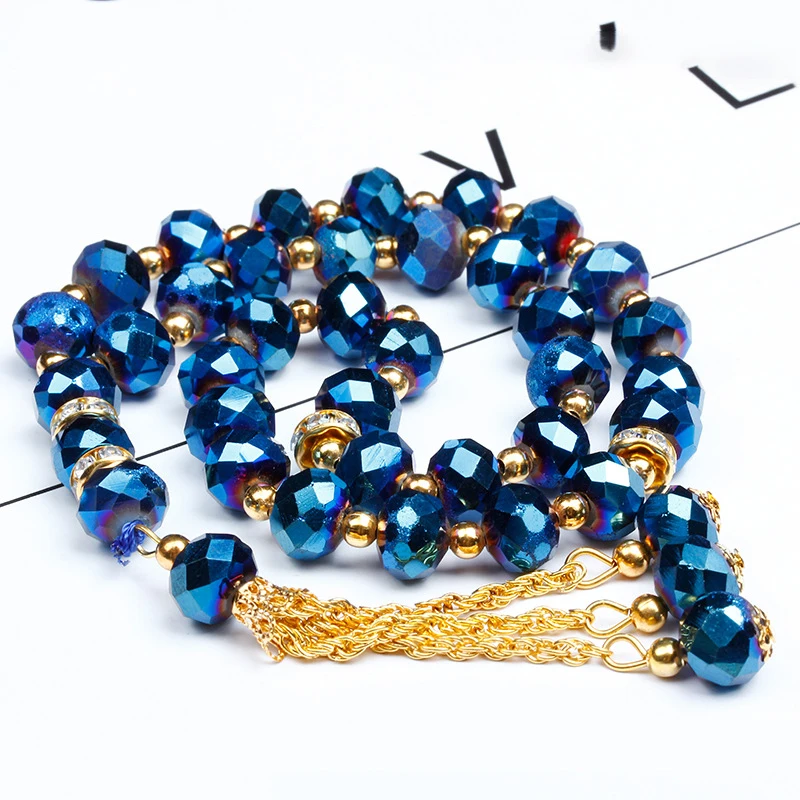 Мужские и женские мусульманские Бусы Tasbih с четкой подвеской из 33 бусин 10 мм |