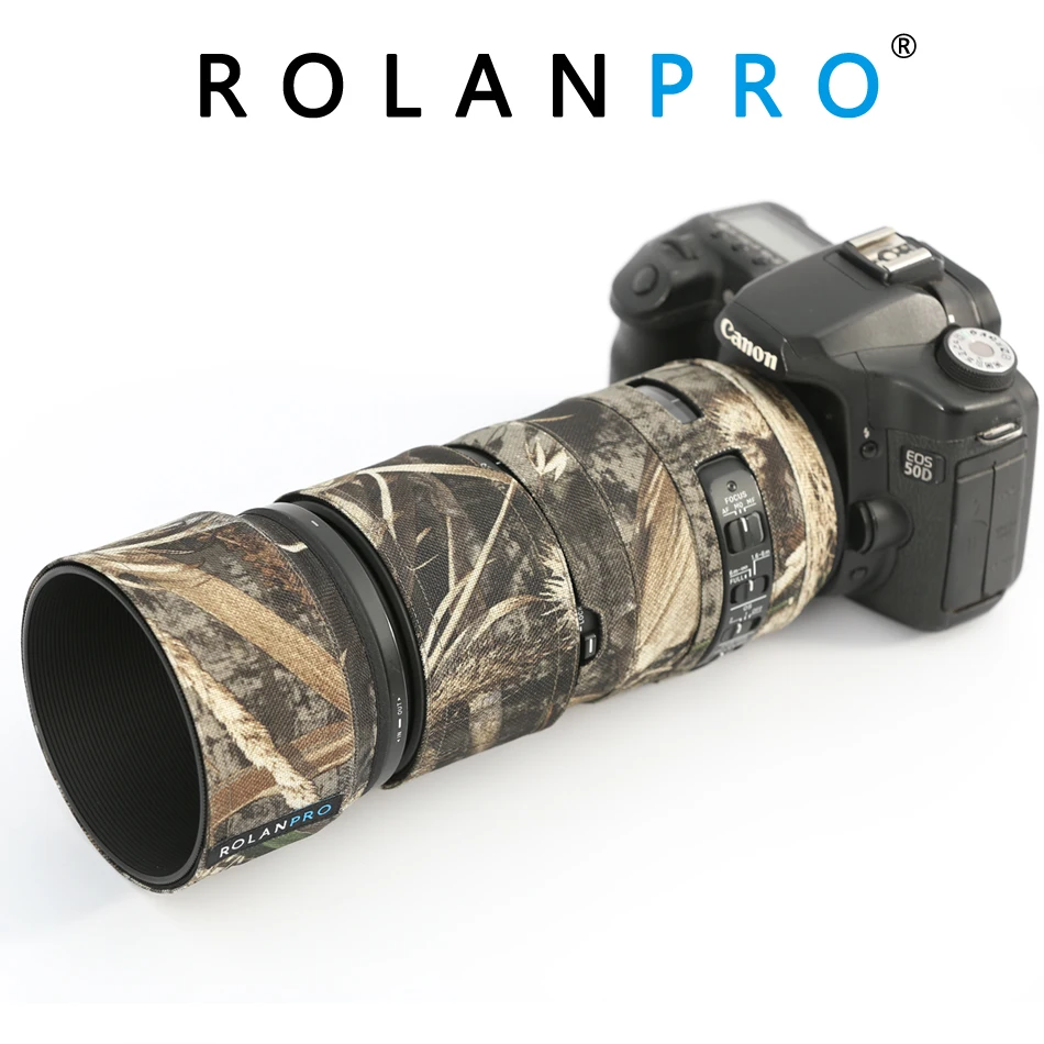 

ROLANPRO Lens Clothing Camouflage Coat Rain Cover for Sigma 100-400mm F5-6.3 OS HSM Contemporary Lens Protective Case for DSLR