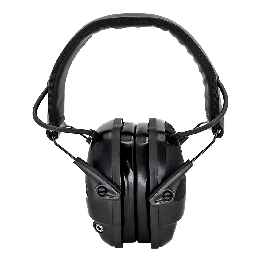 

Outdoor hunting shock sports tactical silicone earmuffs electronic protective shooting headphones noise reduction headphones BK