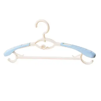 

Multi-function Retractable Hangers Home Non-marking Wide Shoulders Non-slip Clothing Props Hangers Drying Racks Clothe Hanging