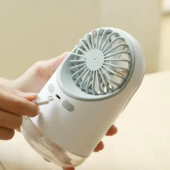 

Q1 Humidifying Fan Usb Mini Spray Fan Beauty Desktop Rechargeable Desktop Student Small Humidifying Fan