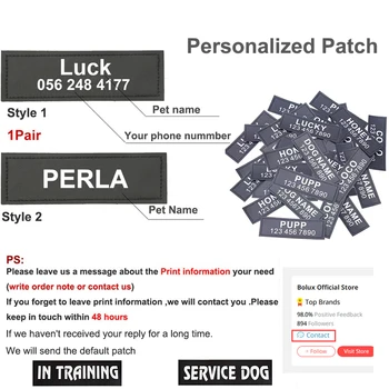 Dog Harness NO PULL Reflective Breathable Adjustable Pet Harness Vest with ID Custom Patch Outdoor Walking Dog Supplies 5