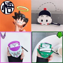 Японский аниме Dragon Ball Goku Frieza Piccolo Buu чехол для гарнитуры для Airpods 2 1 мультфильм 3D силиконовые Bluetooth наушники коробка крышка