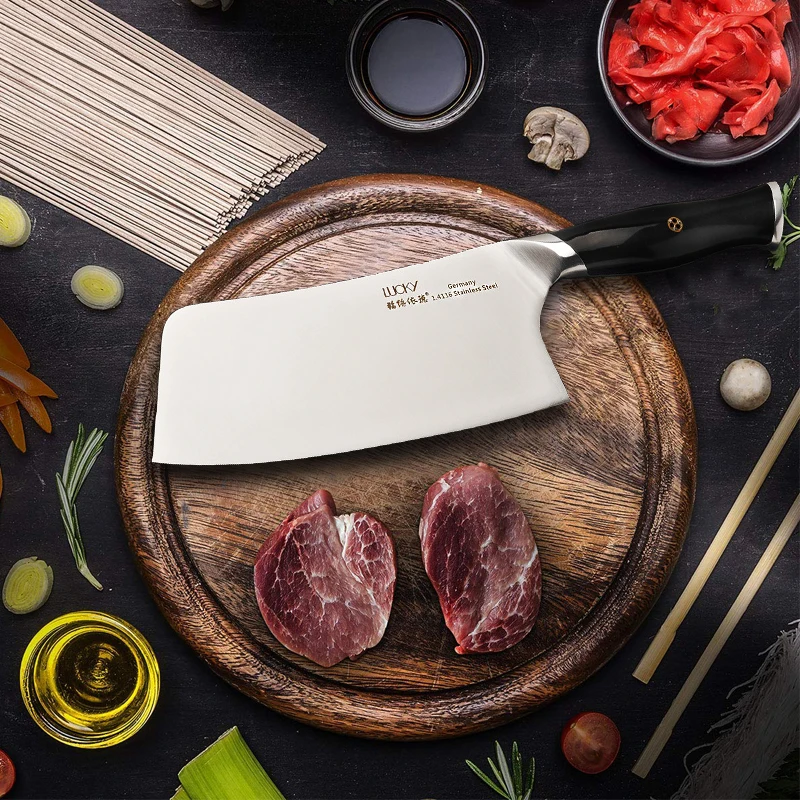 7 дюймов разделочные китайский мясницкий нож Кухня Пособия по немецкому языку Нержавеющая сталь резкость мяса рыб филетировочная нарезки Пособия по кулинарии Ножи 31 г