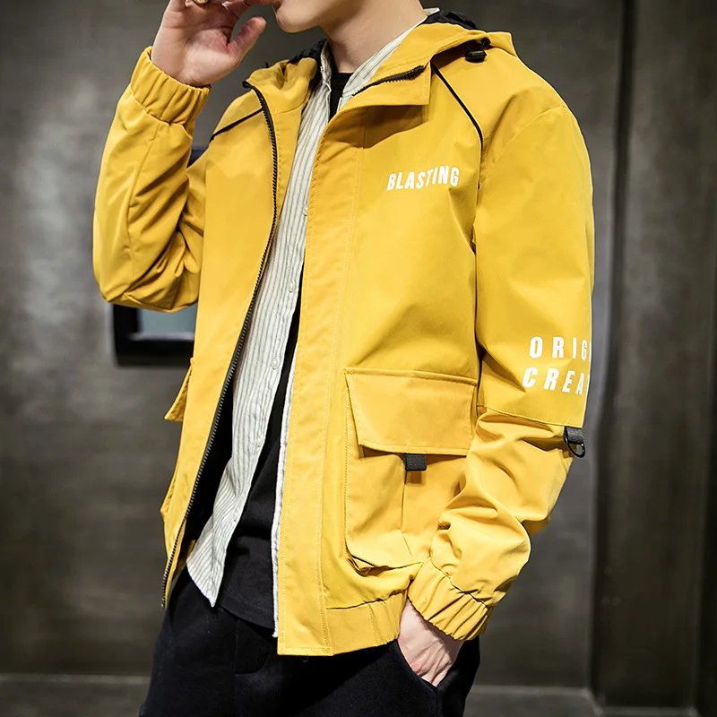 

Teenager xue sheng kuan Korean-style Washing Jacket Teenager Baseball Uniform Coat Men's