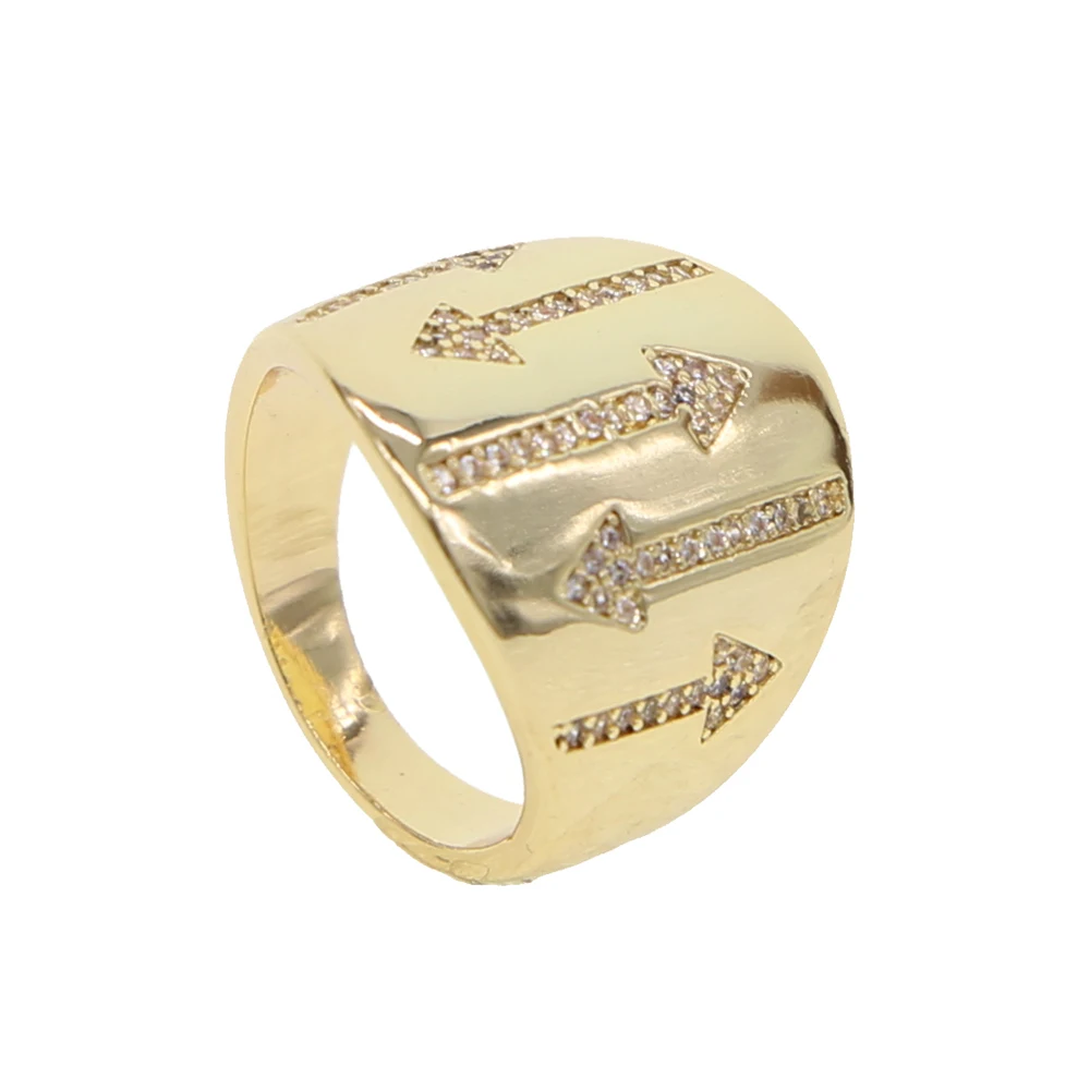 

brass copper yellow gold color Arrow Midi Ring Sizes 6 7 8 for women
