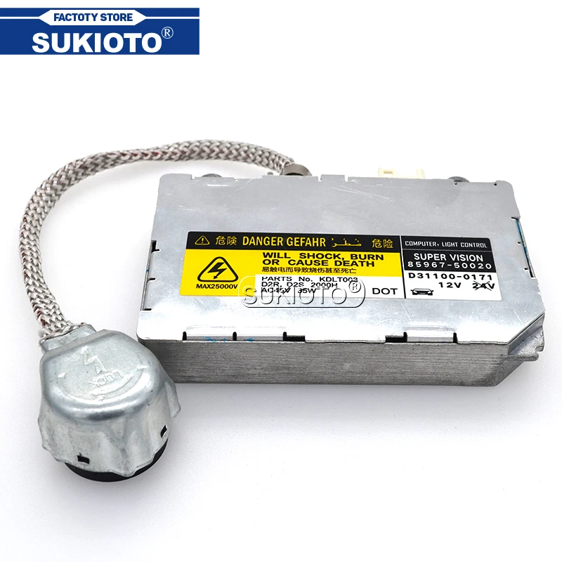 Оригинальная ксеноновая HID фара SUKIOTO OEM KDLT002 85967 50020 35 Вт D2S D2R балластное управление