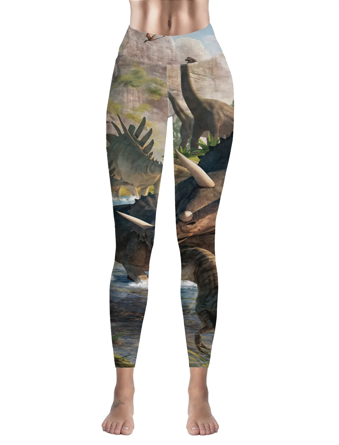 dinosaur yoga pants