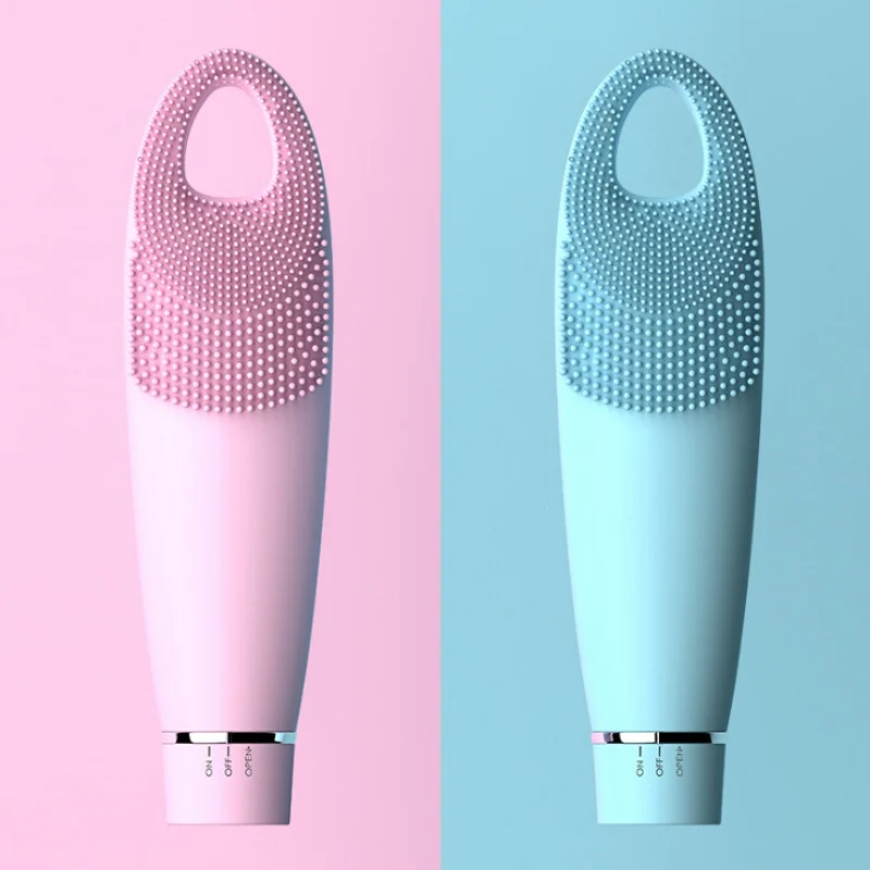 Cepillo de limpieza Facial eléctrico de silicona limpiador Facial resistente al agua vibración cepillo de lavado Facial - AliExpress Belleza y salud