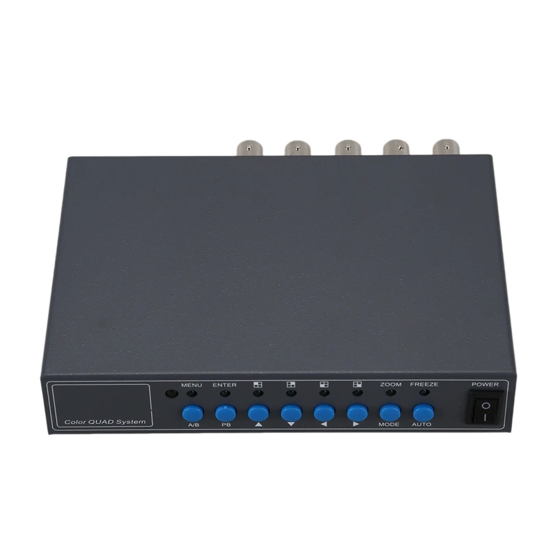 

VGA 4CH Color CCTV Security Camera Video Processor Quad Splitter Remote Control