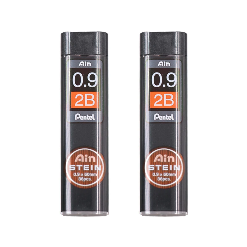 Pentel Stein Enhanced Silica Pencil Lead-0,9*60 мм-HB, B, 2BFor механические карандаши 4 тубы/лот принадлежности для письма