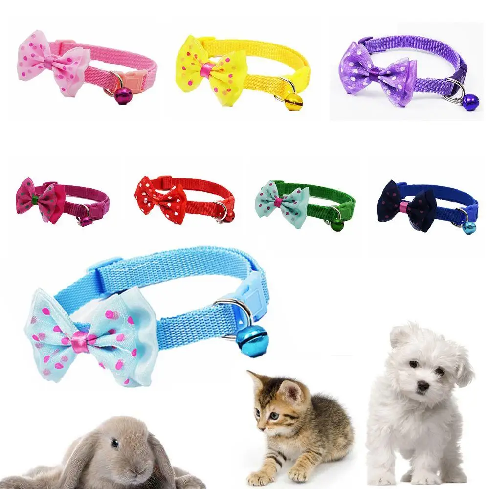 Новый Регулируемый милый ошейник для собак и кошек питомцев нейлоновый