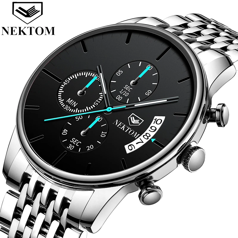 

Fashion Business Watches Luxury Men'S Stainless Steel Male Quartz Watch Man Wristwatch Military Sport Clock Relogio Masculino