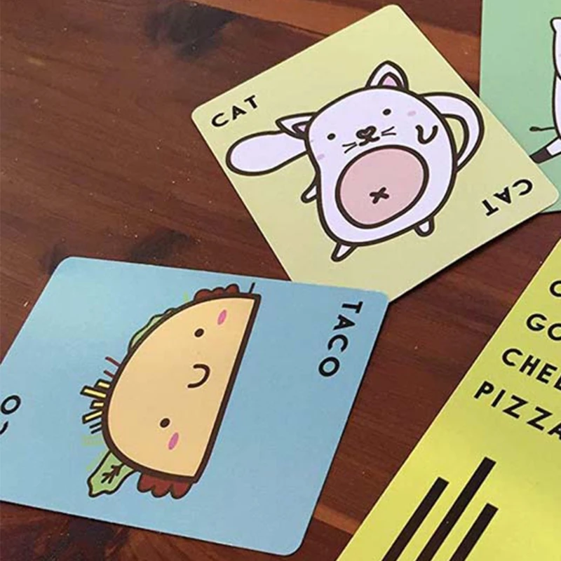 Английская карточная игра Taco Cat Goat Cheese Pizza вечерние настольные игры для всей
