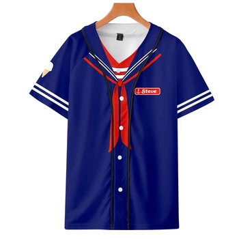 

2019 Stranger things jackets Kpop Fashion men jacket new brand cool print short sleeve Stranger things cosplay baseball jacket