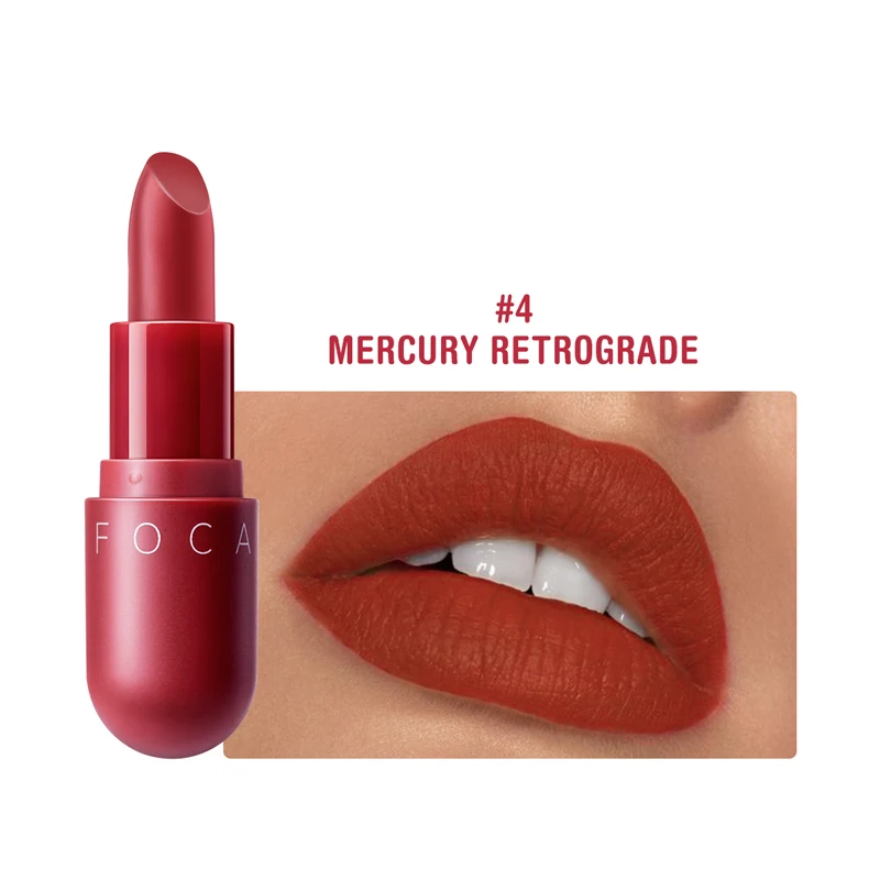 4 Focallure Matte губная помада водостойкая губная помада телесного цвета бархатная губная помада набор стойкое увлажняющее средство для макияжа губная помада - Цвет: 4