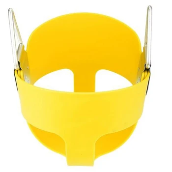 

1 Piece EVA Nickel Plated Material Heavy High Back Yellow Bucket Child Swing Seat Swing Accessories