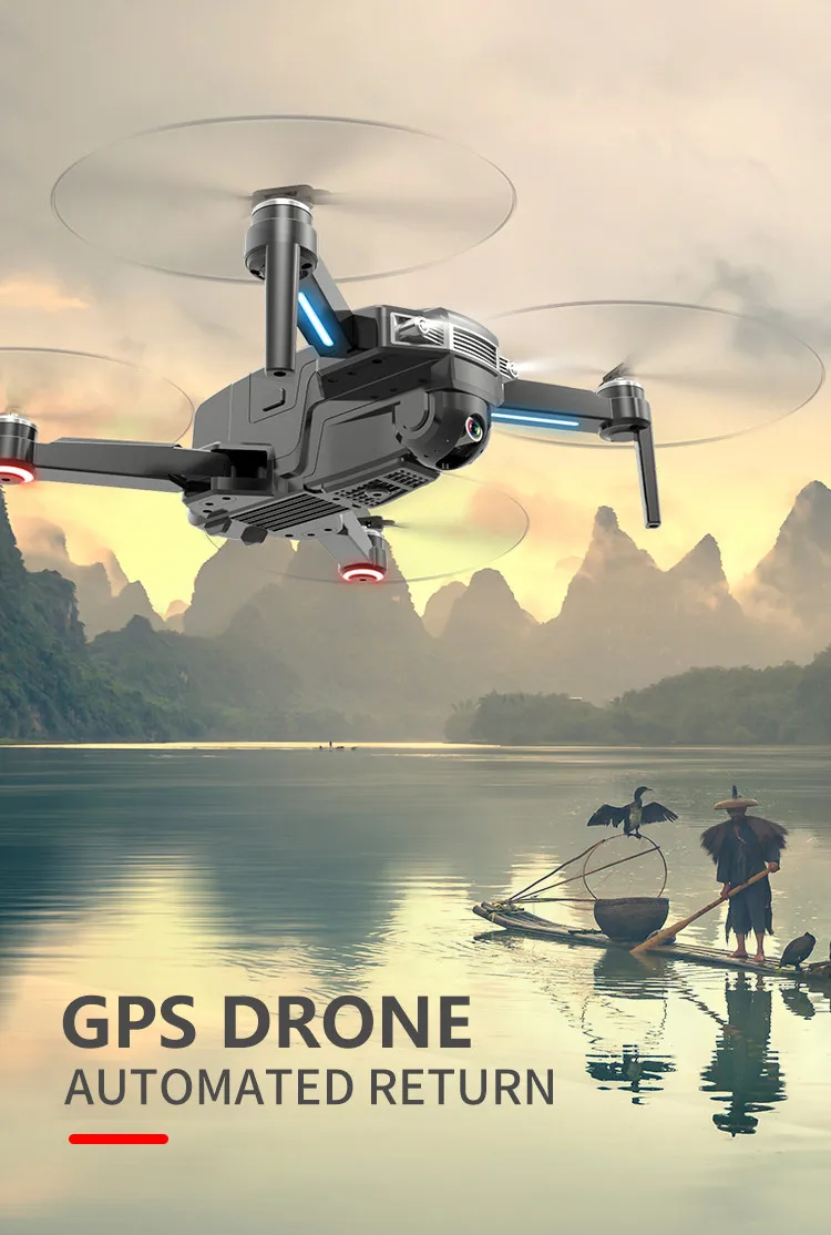 X8 gps 5G wifi FPV с камерой 4K бесщеточный селфи складной gps/оптический поток позиционирования Hover RC Дрон Квадрокоптер