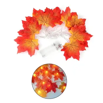 

Thanksgiving Simulation Maple Leaf 10 LED/20 LED String Light Decoration Lamps