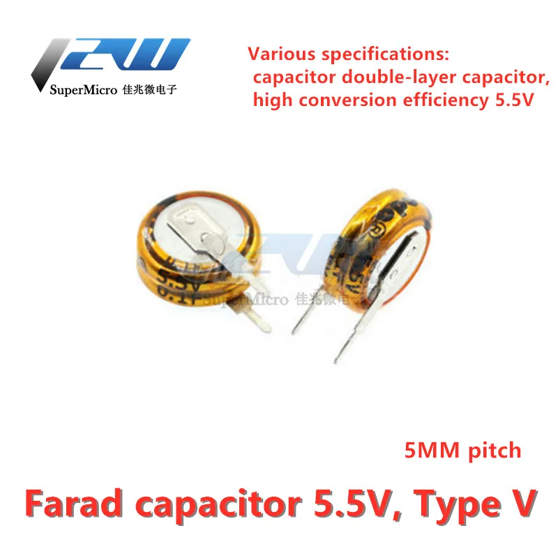2pcs/lot Farad Capacitor 5.5v 0.1 / 0.022 / 0.047 / 0.22 / 0.33 / 0.47