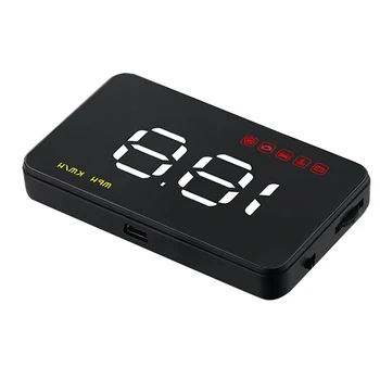 

A100 Projector Overspeed Alarm Car ABS Electronic Head Up Display OBD2 Multifunction Warning Clear Speedometer Universal HUD