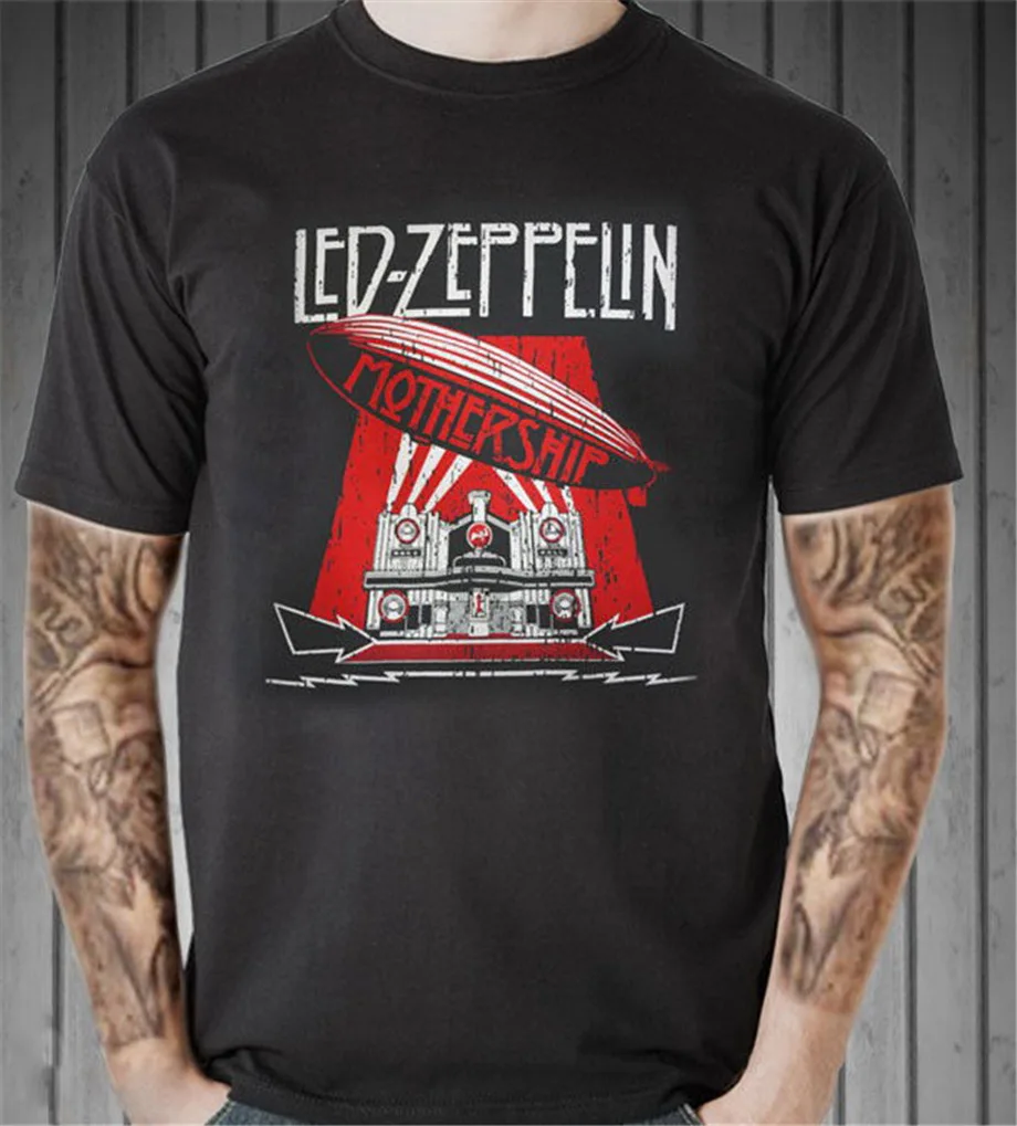 Mothership T Shirt Vintage Retro Men Tee Heavy Metal Rock Band S Xl Short Sleeves Cotton Bodybuilding T-Shirt Free Shipping | Мужская