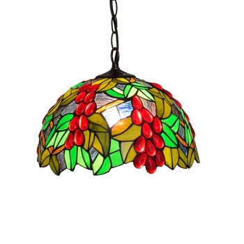 

European style creative garden green grape restaurant lamp, Tianmei style retro bar bedroom corridor decoration pendent lamp