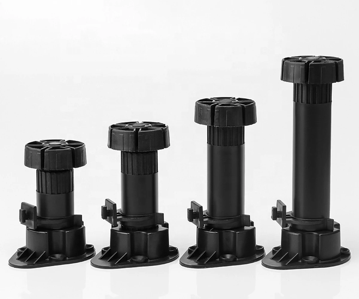 2021 New 4pcs Adjustable Height Cupboard Foot Cabinet Leg，for furniture Kitchen Bathroom sofa legs furniture Replace feet