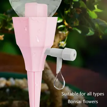 

Plant Self Watering Spikes Devices, Slow Release Control Tap Switch Automatic Irrigation Watering Drip System-12Pack