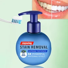 Зубная паста пуш-типа домашняя практичная Освежающая фруктовая очистка с ароматом в бутылках Нетоксичная удаление пятен отбеливатель для зубов ежедневный уход за полостью рта