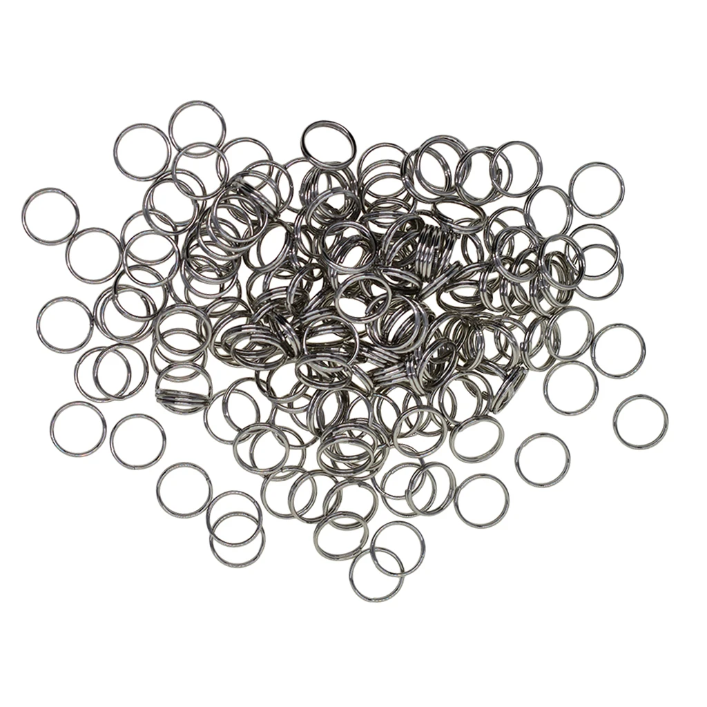 500 Pcs Durable Jump Ring Stainless Steel Round Split Ring Key Rings - Perfect For Connecting Clasps Charms Links