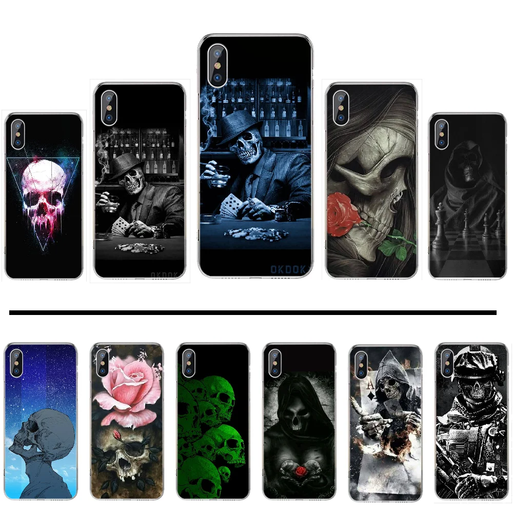 Милый чехол для телефона с изображением черепа iphone 4 4S 5 5S 5c se 6 6s 7 8 plus x xs xr 11 pro max |